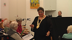 Barbara Metzdorf im Otto-Hue-Haus